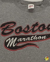 Vintage 90s Y2K Anvil Boston Marathon T-Shirt Sleeveless Skater Muscle Tee USA L