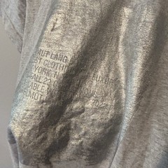 Helmut Lang Gray Reflective Graphic Print T Shirt 100% Cotton Portugal Men’s M￼