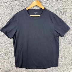 Mott & Bow Shirt Mens XL Blue Solid Crewneck Short Sleeve Tee Casual Basic Top