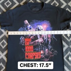 HOUSE OF 1000 CORPSES Licensed Horror T-Shirt. SMALL (NV) FRIGHT RAGS Preowned