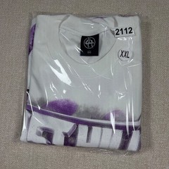 Lost Hills Thats A Awful Lot Of Cough Syrup T-Shirt White Purple Desto Dubb 2XL