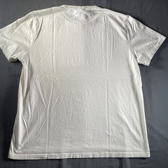 Nudie Jeans Shirt Mens XL white T-Shirt Life Tracks Tattoo Music Graphic Punk