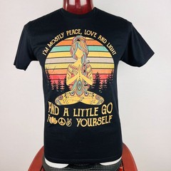 Im Mostly Peace, Love & Light And A Little Go F… Yourself Large T-Shirt Shirt