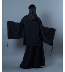 NOT CONVENTIONAL Kimono Shirt Black Free Size