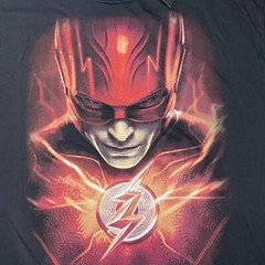 DC Comics T Shirt The Flash Portrait Lightning Tee Adult XL TG EG