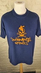 rare SEVENTY SEVEN ‘Environmental Defences’ Men’s T-Shirt Size: Large VERY GOOD