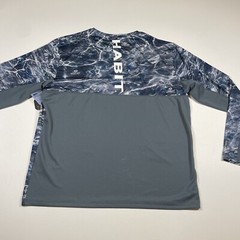 Habit Shirt Men Large Multicolor Stormy Weather Dave’s Marina Performance NEW