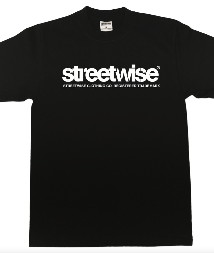 streetwise Stencil Graphic T-Shirt Black & White M-5XL
