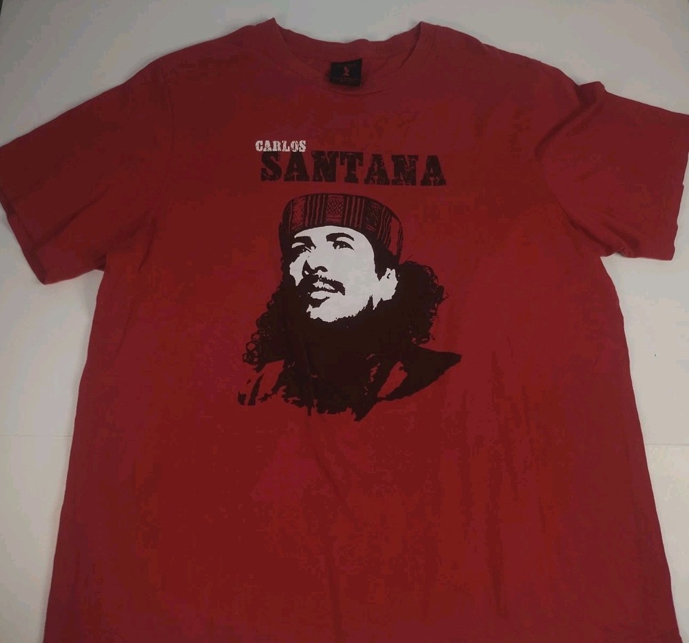 Carlos by Carlos Santana Men’s Red T-shirt Official Merchandise Large