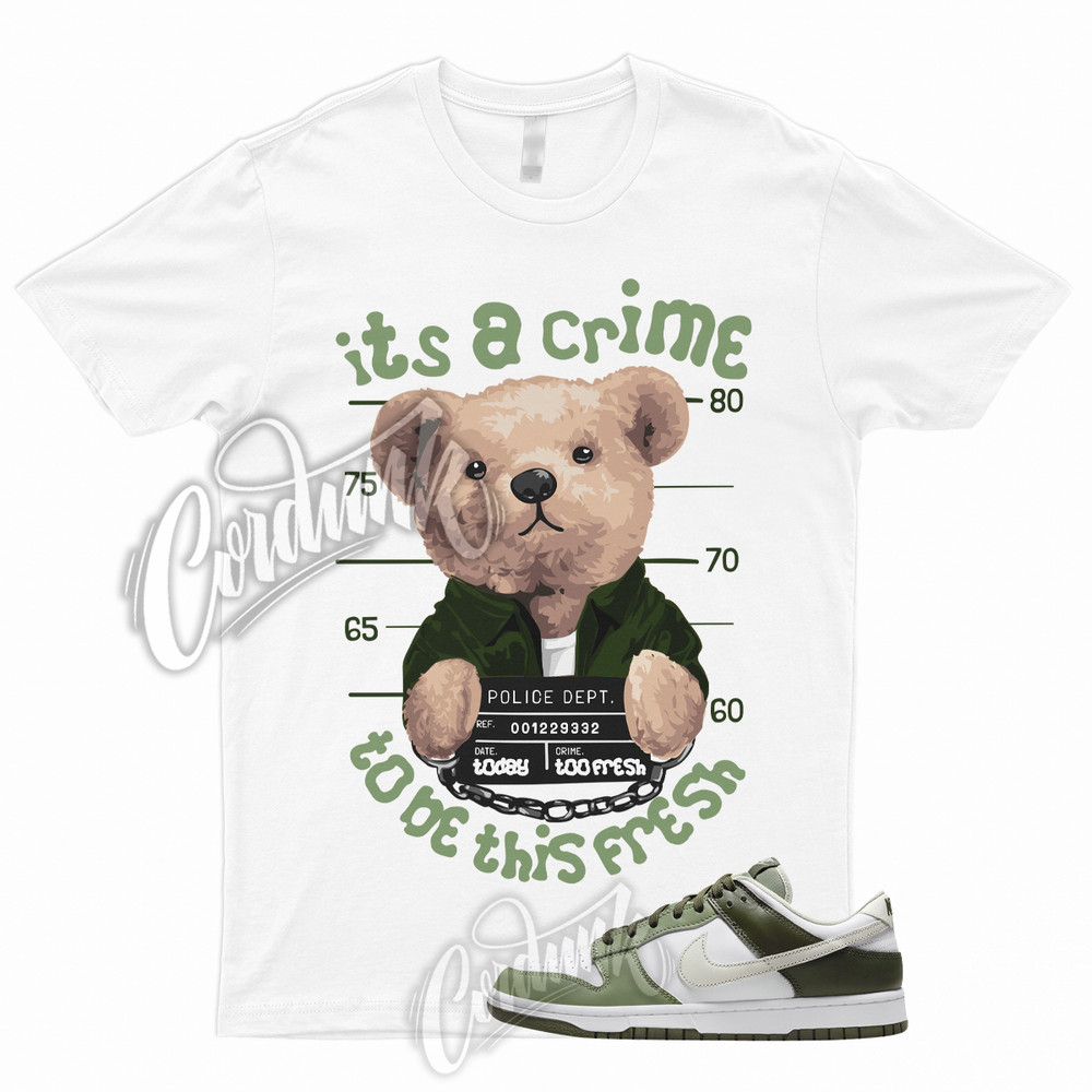 CRIME T Shirt to Match Dunk Low White Oil Green Cargo Khaki Light Bone Olive 1