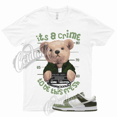 CRIME T Shirt to Match Dunk Low White Oil Green Cargo Khaki Light Bone Olive 1