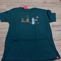 Kimes Ranch Green T-Shirt Short Sleeve Western Wear Large Night Fall