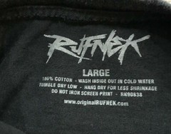 RufNek Men’s Black Chicago Bulls Short Sleeve T-Shirt Size Large
