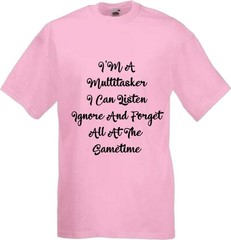 Multitasker Funny Humorous Novelty T Shirt Various Colours And Sizes