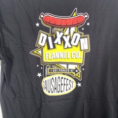 Dixxon Flannel Co Shirt Mens XL Black Sausagefest Event Graphic Tee T-Shirt USA