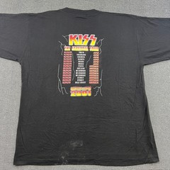 KISS Farewell Tour Australia Japan 2001 Vintage T Shirt Mens XL Band Tee Music