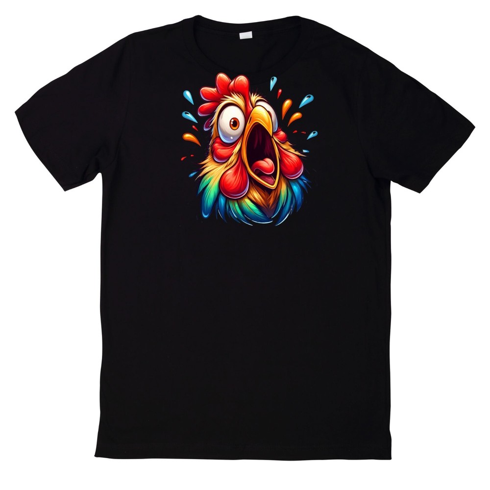 Funny Chicken Face T Shirt