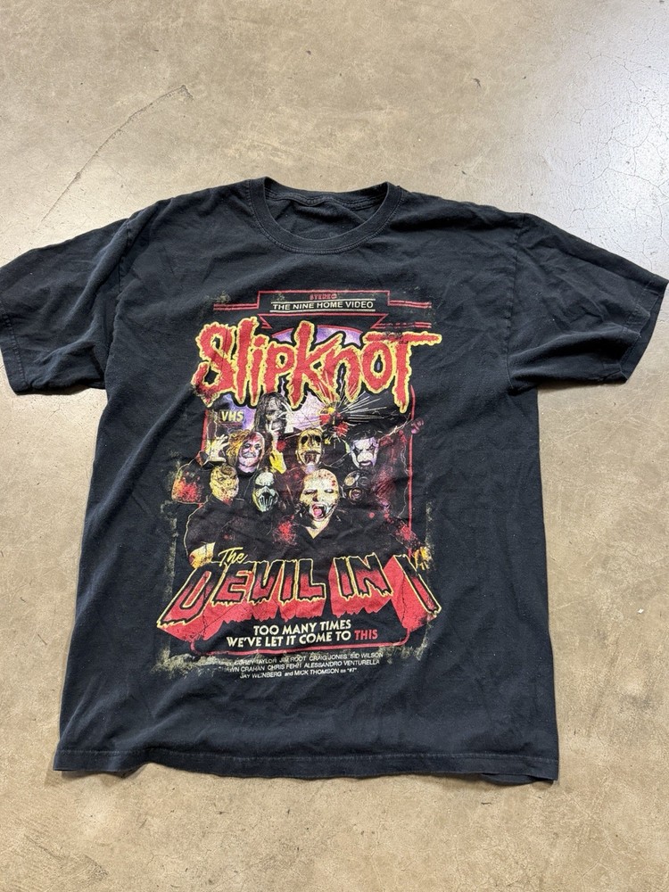 Slipknot The Devil In I Men’s L Black Graphic Print Crew Neck Short Sleeve Tee
