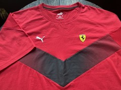 Ferrari Race MCS Tee Puma Rosso Corsa Red Ferrari Official Product Tag XL