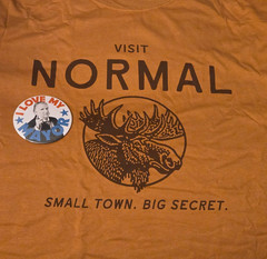 NORMAL Promotional Logo Movie T-Shirt (Medium) Bob Odenkirk – NEW w/ Vote Button