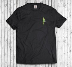 Perico Stitched Shirt parakeet Saca La Bolsita Embroidered T-Shirt