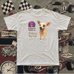 Taco Bell White Dog Graphic T-Shirt S-5XL Unisex