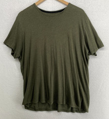 RAG & BONE Shirt Mens XL Classic Tech Jersey Tee Slub Short Sleeve Green