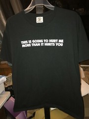 Dad’s Stupid Shirt MY HOUSE MY RULES Mens L THIS IS GOING TO HURT ME YOU T-Shirt