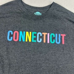Connecticut Shirt Mens XL 46/48 Black Crew Neck Short Sleeve Lightweight Tee NWT