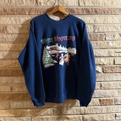 Vintage 90s Winter Scene Crewneck – Snowy Nature Graphic Sweatshirt