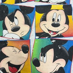 Vintage Disney Mickey Mouse Sleep Shirt Adult One Size Fits All 24×33.5