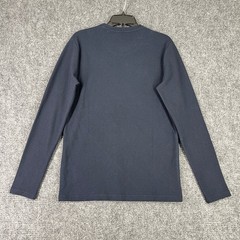Denim & Flower Floral Ribbed Texture Casual Long Sleeve Top Mens S