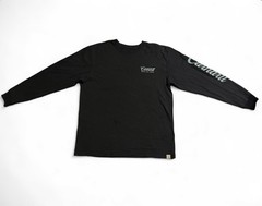 Carhartt Men’s Black Long Sleeve Crew Neck Graphic Logo Cotton Knit T-Shirt M