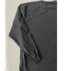 Carhartt Mens Large Long Sleeve T-Shirt Black K231 Loose Fit Arm Logo Spellout