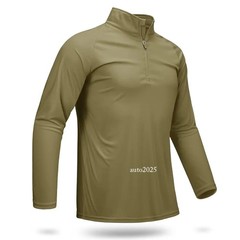 T-shirts Men’s 1/4 Long Sleeve T Shirts Fishing Hiking Tee Shirts Pullover Tops