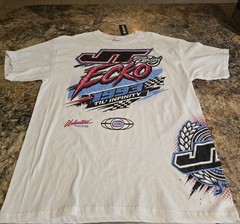 Ecko Unltd x JT Racing size XL “Writing All Wrongs” T-shirt White.