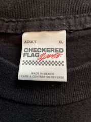 Vintage Checkered Flag Sports Ford Racing T-Shirt XL