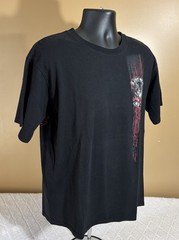 Hot Leathers Lone Wolf No Club Biker 2 Sided Shirt Men’s Size L