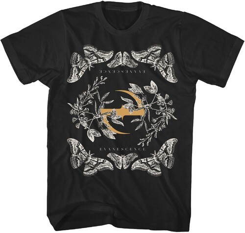 Evanescence – Evanescence – Butterfly Logo T-Shirt – Small Black TS4423EVNA1 [Ne
