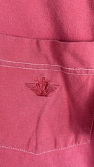Dockers Shirt Mens Large Red Pocket Tee 100% Cotton Logo Crewneck Casual