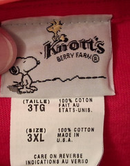 Knott’s Berry Farm SNOOPY w/ cookies “I Think I’m in Love” 3XL shirt/sleepshirt