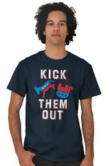 Kick Republicans Out Pro Democrat Liberal Political Left Classic T Shirt Tee