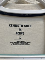 Kenneth Cole Active Men’s Small Vintage White Short Sleeve Crew Neck T-Shirt NWT