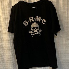 BRMC Men’s XL Black Skull Graphic Print T-Shirt Short Sleeve Crew Neck
