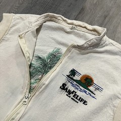 VTG San Felipe Baja Mexico 70s/80s Trans Pacific Palm Tree Sleeveless Beach Vest