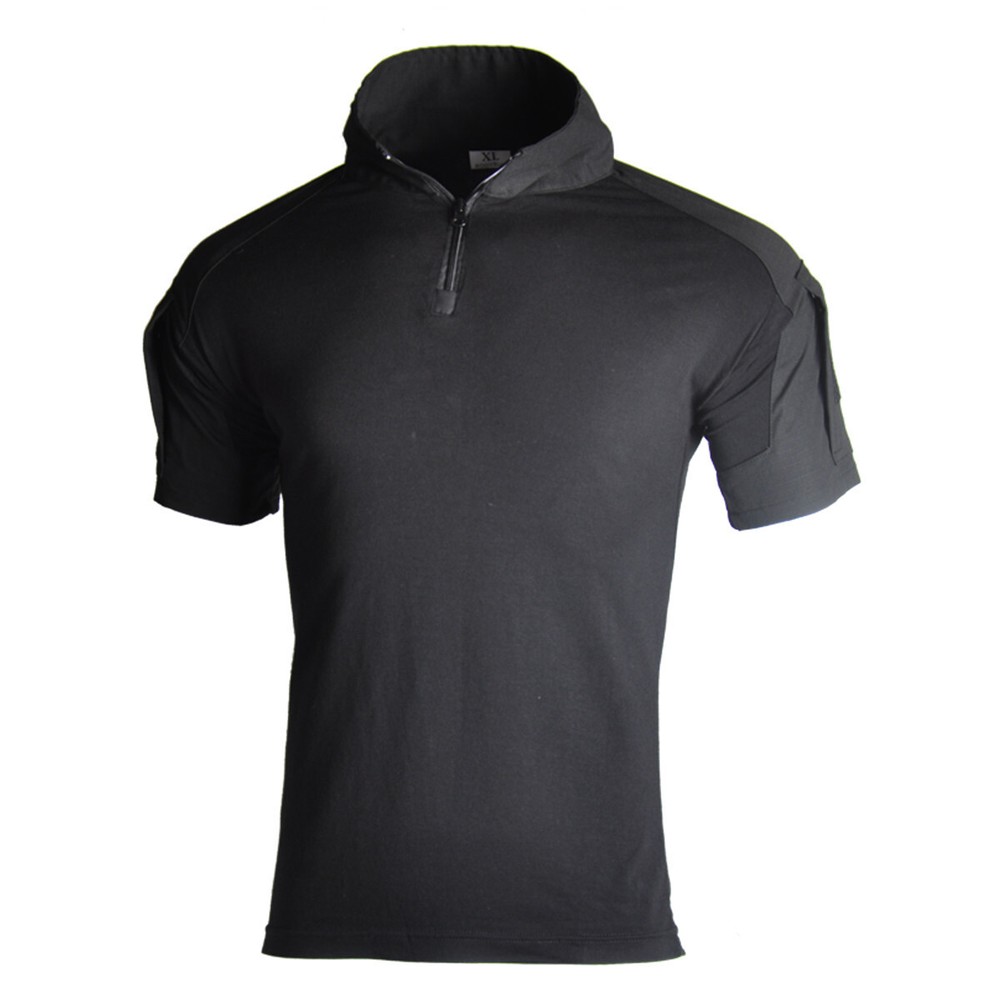 Mens Army Tactical Combat T-Shirts Military Short Sleeve Casual Shirt Camouflage
