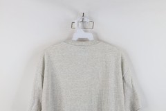 Vtg 90s Hanes Heavyweight Mens Large Distressed Blank T-Shirt Heather Gray USA