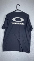 Oakley Shirt Mens Large Black Small Front Back Logo Graphic Tee Outdoor Sports