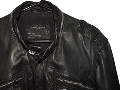 Men’s All Saints POSTNOON LEATHER SHIRT jacket overshirt XL (ref61) £159.99!!!!!