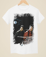 An American Werewolf in London – Movie Poster Inspired Unisex White T-Shirt